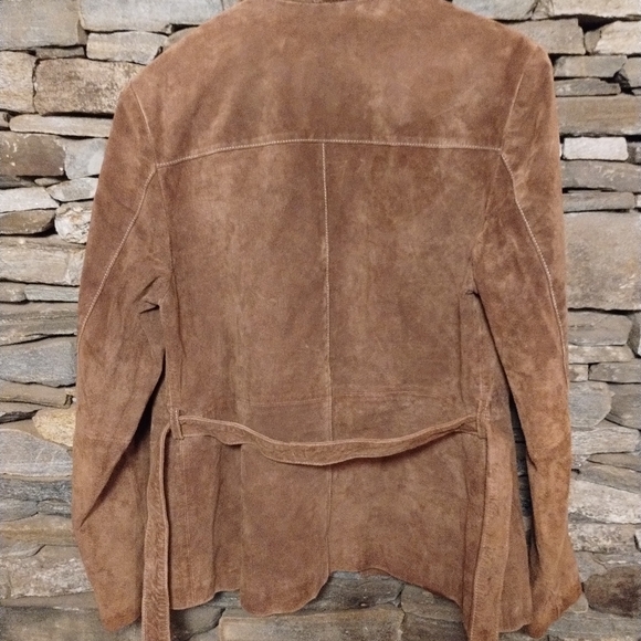 Vintage Wilsons Leather camel color suede jacket, Maxima, size large - Picture 6 of 7
